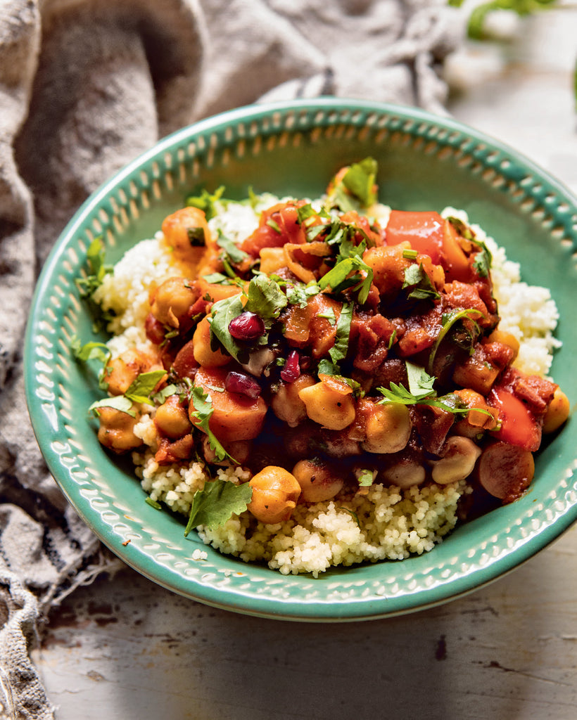 Moroccan Chickpea and Carrot Tagine