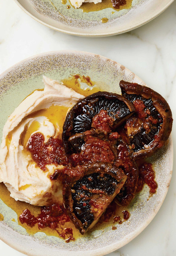 Portobello Steaks and Butter Bean Mash