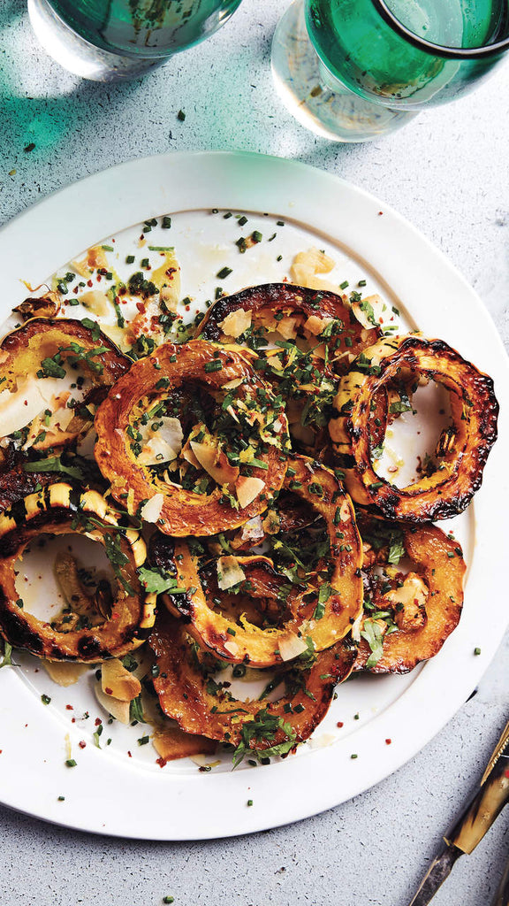 Caramelized Winter Squash with Toasted Coconut Gremolata