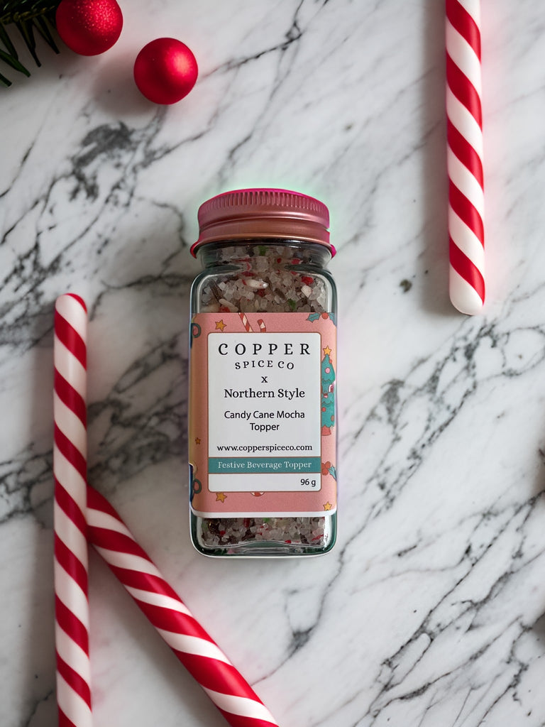 Northern Style Festive Beverage 2-Set - Peppermint Hot Cocoa/Candy Cane Topper