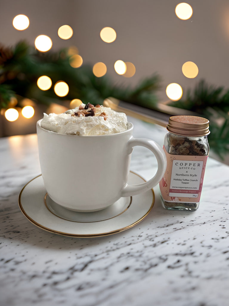 Northern Style Festive Beverage - Holiday Toffee Crunch Topper