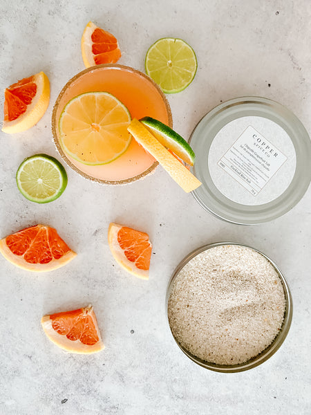 Cocktail Rim Salt - Chipotle Grapefruit Salt | Copper Spice Co