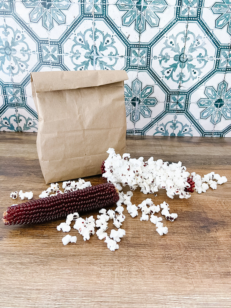 Microwavable Popping Corn Cob - Red Harvest Moon